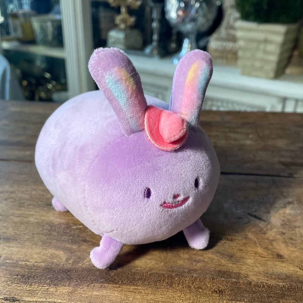 Mewaii purple bunny rabbit soft Plush stuffed animal kids toy